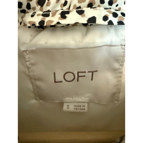 LOFT WOMEN VEST ANIMAL PRINT MULTICOLOR FULL ZIP WITH ZIP POCKETS small - Picture 6 of 10